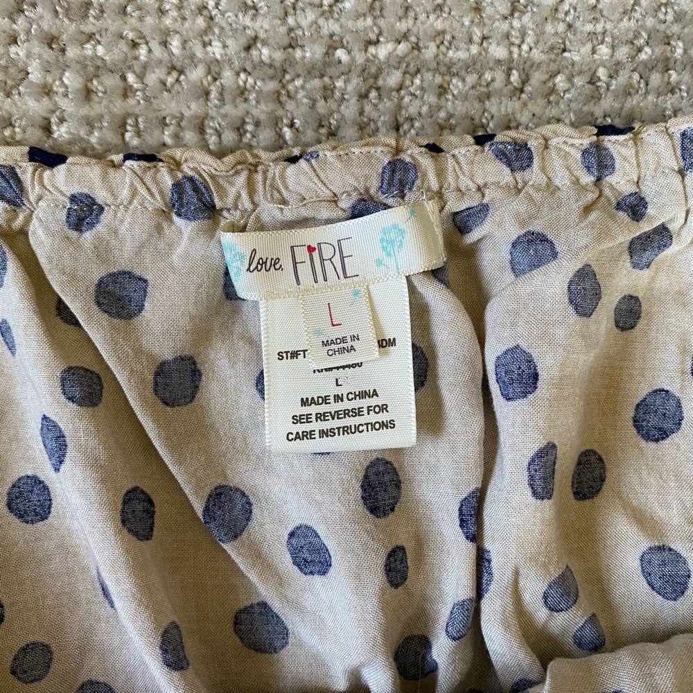 Urban Outfitters Polka Dot Crop Top/Bandeau - Picture 2 of 3